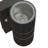 vidaXL Outdoor Wall Light Black 7 x 10 x 22 cm Stainless steel
