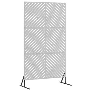 vidaXL Privacy Screen 100 x 50 x 180 cm Galvanised Steel Silver