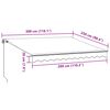vidaXL Manual Retractable Awning Burgundy 300x250 cm