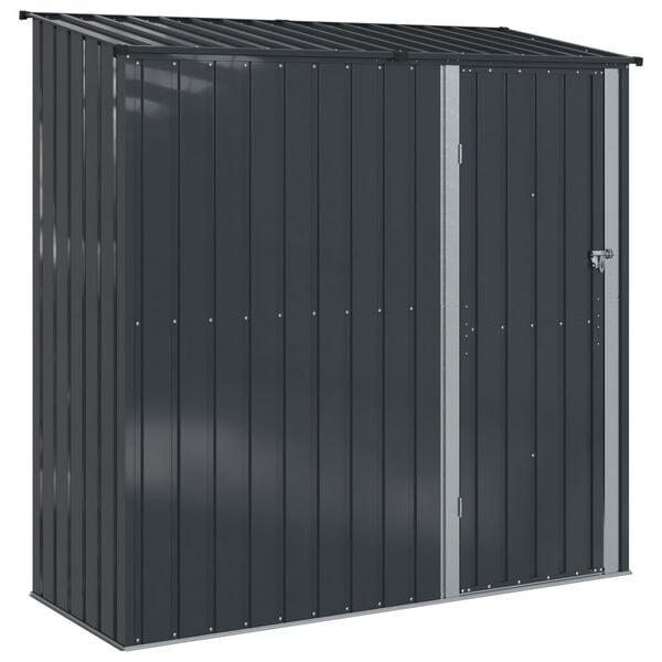 vidaXL Garden Sheds Anthracite 203 x 85.5 x 200 cm Metal