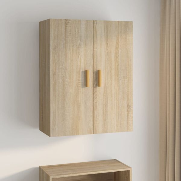 vidaXL Hanging Wall Cabinet Sonoma Oak 69.5x34x90 cm