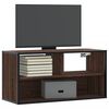 vidaXL TV Cabinet Brown Oak 80x31x39.5 cm Engineered Wood and Metal