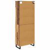 vidaXL Highboard Old Wood 69.5 x 34 x 180 cm Engineered Wood