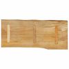 vidaXL Table Top 80x40x2.5 cm Live Edge Solid Wood Mango