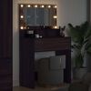 vidaXL Bedroom Dressing Tables Brown Oak 80 x 39.6 x 135 cm
