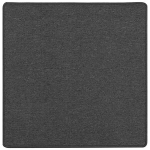 vidaXL Carpet Runner Dark Grey 100 x 100 cm 100% Polypropylene
