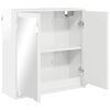 vidaXL Bathroom Mirror Cabinet High Gloss White 60 x 20 x 60 cm