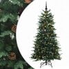 vidaXL Artificial Hinged Christmas Tree 120 cm 150 LEDs Warm White