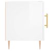 vidaXL Bedside Cabinets 2 pcs High Gloss White 40x40x50 cm Engineered Wood