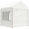 vidaXL Gazebo with Roof White 11.15x2.28x2.69 m Polyethylene
