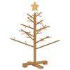 vidaXL Wooden Christmas Tree with Stand Brown 75 cm Solid pine wood