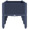 vidaXL Garden Planter with Legs Blue Grey 120x40x42 cm PP