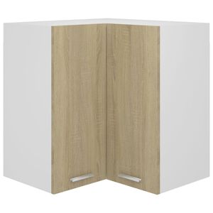 vidaXL Hanging Corner Cabinet Lyon Sonoma Oak 57x57x60 cm Engineered Wood