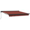 vidaXL Awning Orange and Brown 300 x 250 x 165 cm