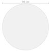 vidaXL Table Protector Transparent &Oslash; 90 cm 1.6 mm PVC
