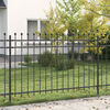vidaXL Ring Fence Black 200 x 166 cm Powder-Coated Steel