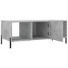 vidaXL Coffee Table Concrete Grey 102x50x40 cm Engineered Wood