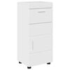 vidaXL Bathroom Furniture Set TULUM High Gloss White Engineered Wood