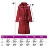 vidaXL Bathrobe without Hood Bordeaux Red L Flannel