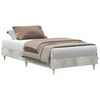 vidaXL Bed Frame No Mattress Concrete Grey 90x190 cm Single Engineered Wood