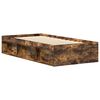 vidaXL Bed Frame without Mattress Smoked Oak 90x190 cm Single