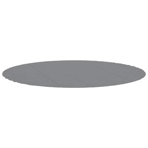 vidaXL Pool Ground Cloth Light Grey &Oslash;306 cm Polyester Geotextile