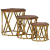 vidaXL Coffee Tables Brown 55 x 55 x 50 cm Solid Mango Wood