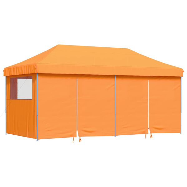 vidaXL Party Tent Folding Orange 292 x 580 x 315 cm Oxford Fabric