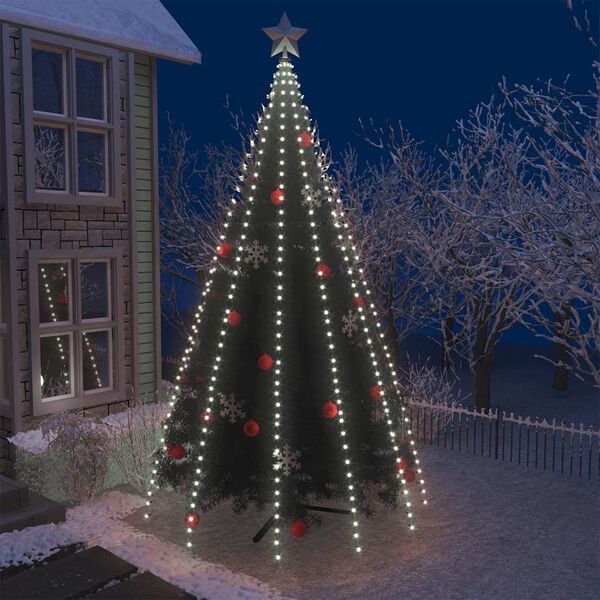 vidaXL Tree Lights with 500 LEDs Cold White 500 cm Indoor Outdoor