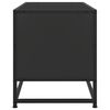 vidaXL TV Cabinet Black 80x34.5x40 cm Engineered Wood and Metal