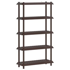 vidaXL Shelving Unit 5-Tier 100 x 40 x 177 cm PP Brown