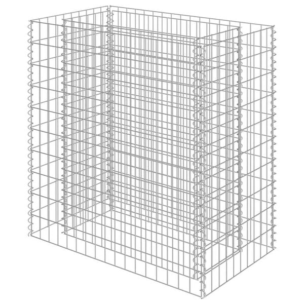 vidaXL Gabion Raised Bed Galvanised Steel 90x50x100 cm