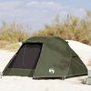 vidaXL Fishing Tent 5-Person Olive Green Waterproof