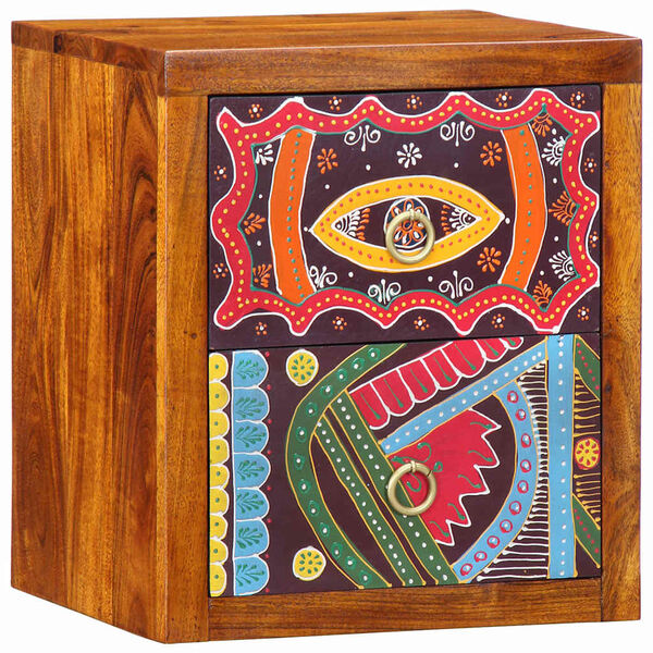 vidaXL Bedside Cabinet 2 pcs Brown 35 x 30 x 40 cm Solid Acacia Wood