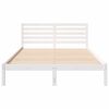 vidaXL Bed Frame with Headboard White 140 x 220 cm Solid Pine Wood