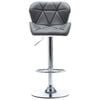 vidaXL Bar Stool Grey 44 x 48 x 105.5 cm Faux Leather