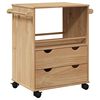 vidaXL Kitchen Trolley OTTA 59x45x80 cm Solid Wood Pine