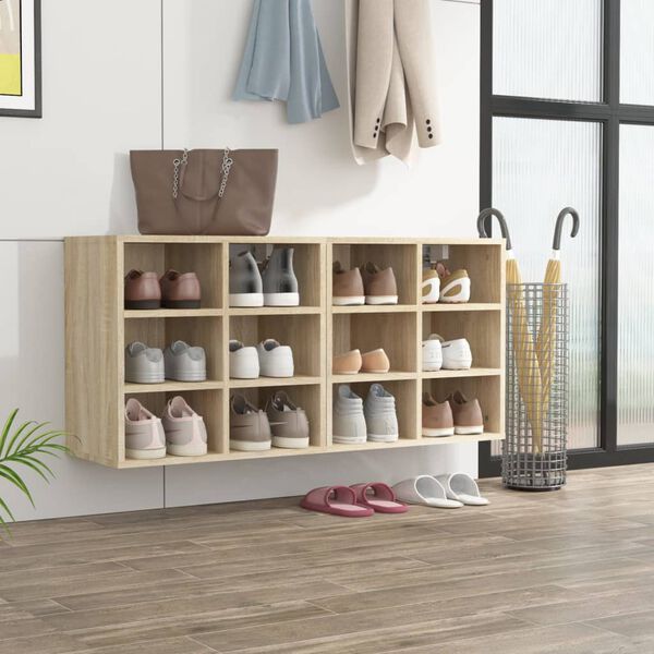 vidaXL Shoe Cabinets 2 pcs Sonoma Oak 52.5x30x50 cm