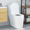 vidaXL Toilet Seat Adjustable White 48 x 36.5 x 4.5 cm Polypropylene