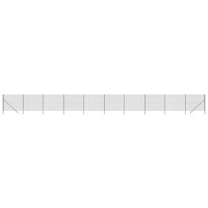 vidaXL Wire Mesh Fence Anthracite 1.4x25 m Galvanised Steel