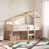 vidaXL Kids' Bed Roof 188x97x113 cm Solid Wood Pine