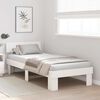 vidaXL Bed Frame with Headboard White 75 x 190 cm Solid Pine Wood