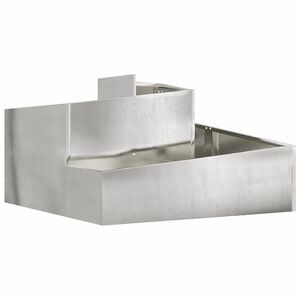 vidaXL Garden Planter Silver 60 x 60 x 50 cm Stainless Steel