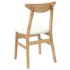 vidaXL Dining Chairs 2 pcs Natural 42 x 47.5 x 81 cm Solid Rubber Wood