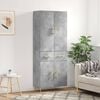 vidaXL Highboard Concrete Grey 69.5x34x180 cm Engineered Wood