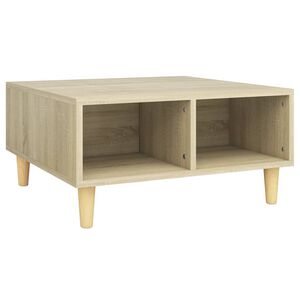 vidaXL Coffee Table | Sonoma oak | Engineered wood, Solid eucalyptus wood