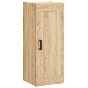 vidaXL Wall Mounted Cabinet Sonoma Oak 34.5x34x90 cm Engineered Wood