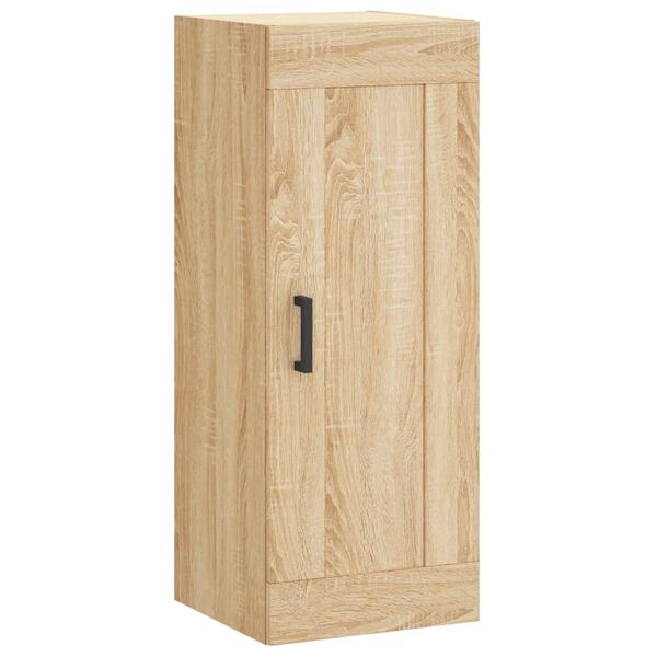 vidaXL Wall Mounted Cabinet Sonoma Oak 34.5x34x90 cm Engineered Wood