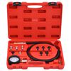 vidaXL 12 Piece Oil Pressure Gauge Tester Kit