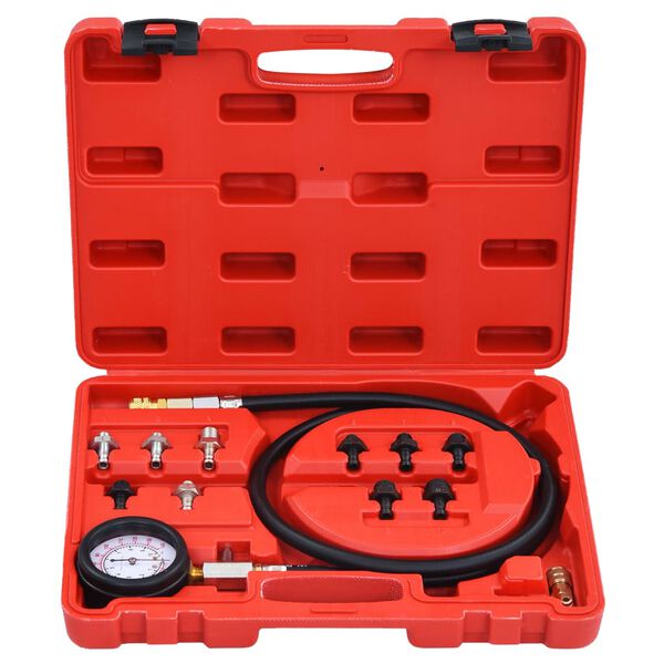 vidaXL 12 Piece Oil Pressure Gauge Tester Kit